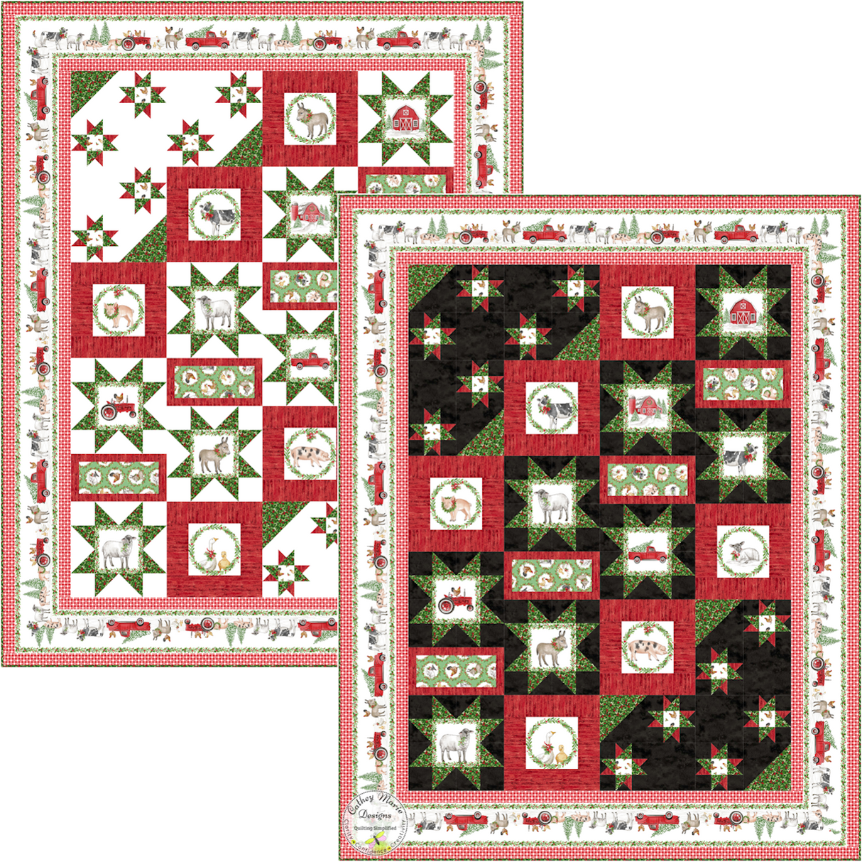 Barnyard Christmas Downloadable Pattern by Cathey Marie Designs