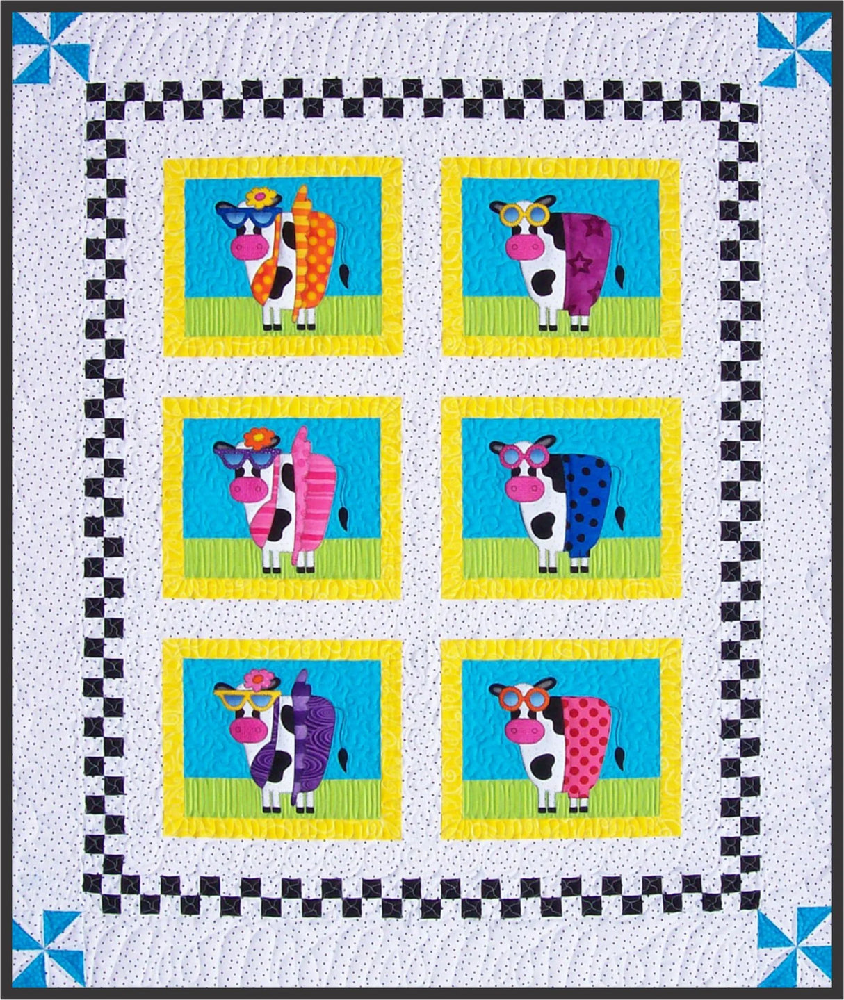 Beach Bovines Quilt Pattern by Amy Bradley Designs