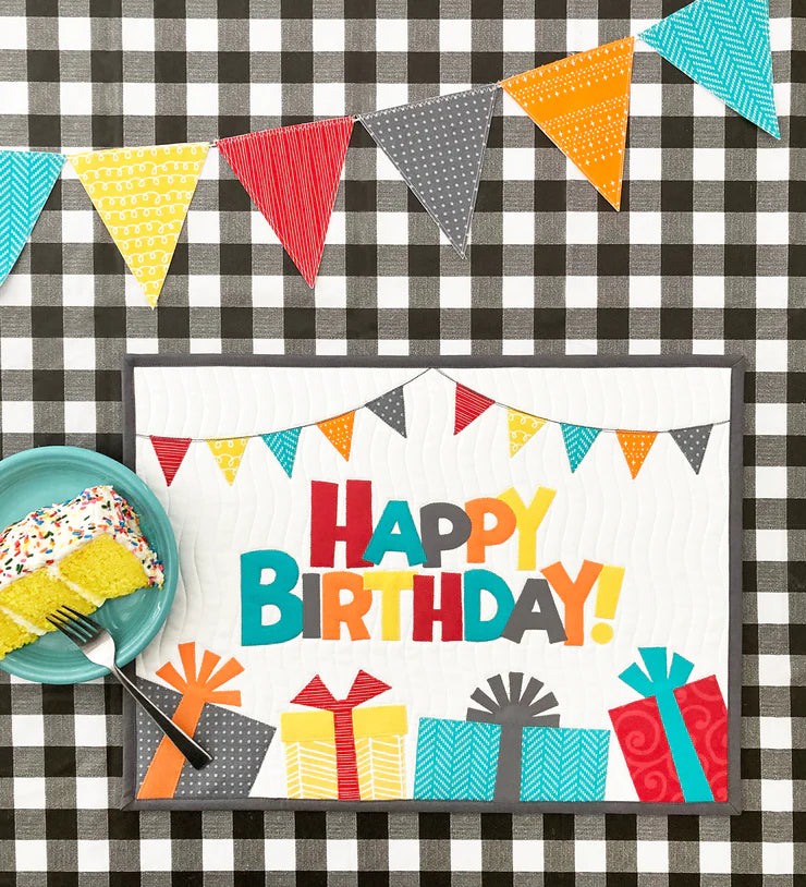 Birthday Placemat or Pillow Pattern by Ahhh.. Quilting