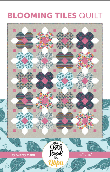 Blooming Tiles Quilt Downloadable Pattern by Cloth Parcel
