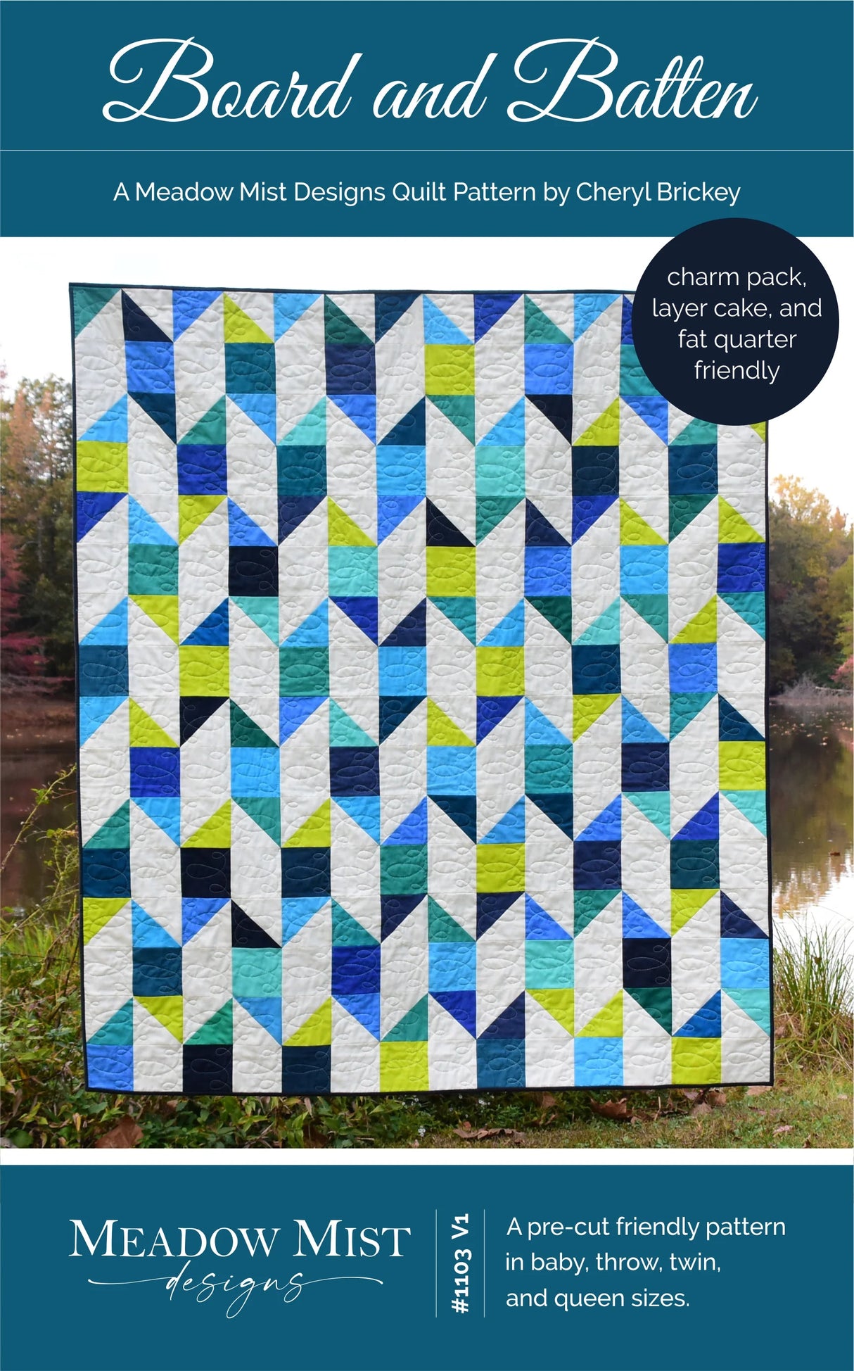 Board and Batten Quilt Pattern by Meadow Mist Designs