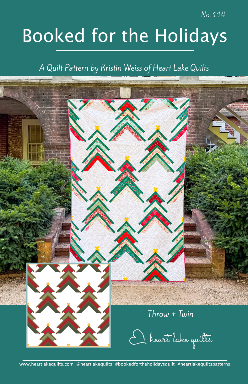 Booked for the Holidays Downloadable Pattern by Heart Lake Quilts
