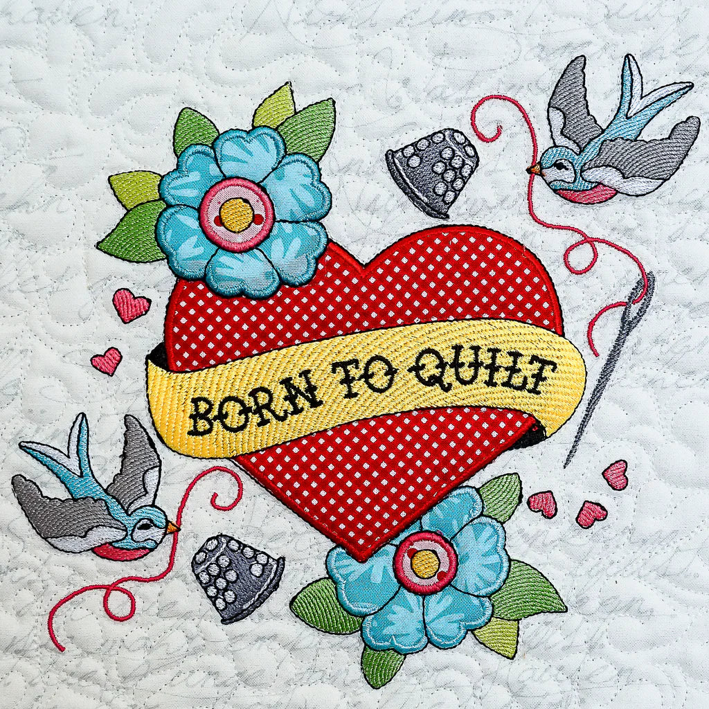 Inked - Makers Quilt for Machine Embroidery by Fabric Confetti