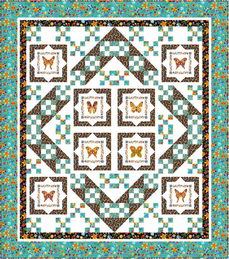 Butterfly Mosaic  Downloadable Pattern by Pine Tree Country Quilts