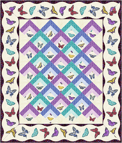 Butterfly Ballet Quilt Pattern by Animas Quilts Publishing