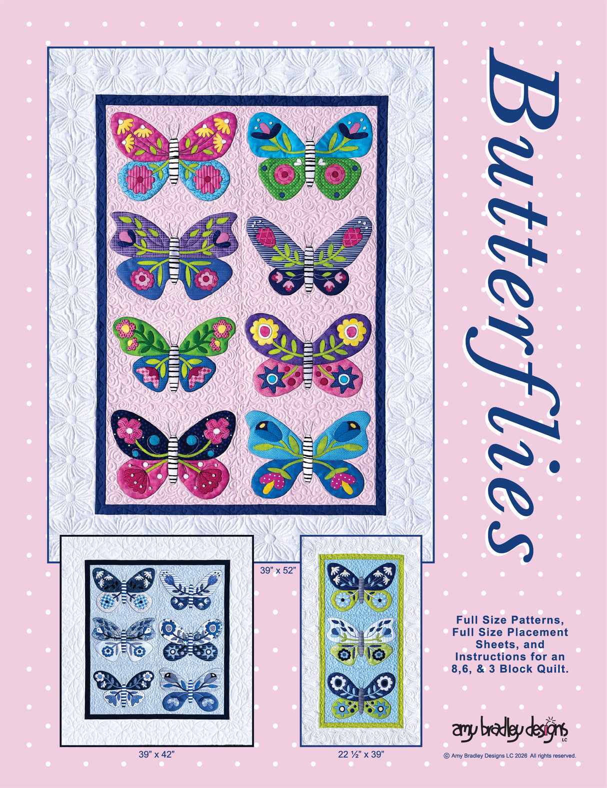 Butterflies Downloadable Pattern by Amy Bradley Designs