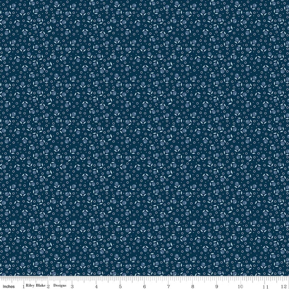 Denim & Daisy Suzanne Oxford Blue Quilt Fabric
