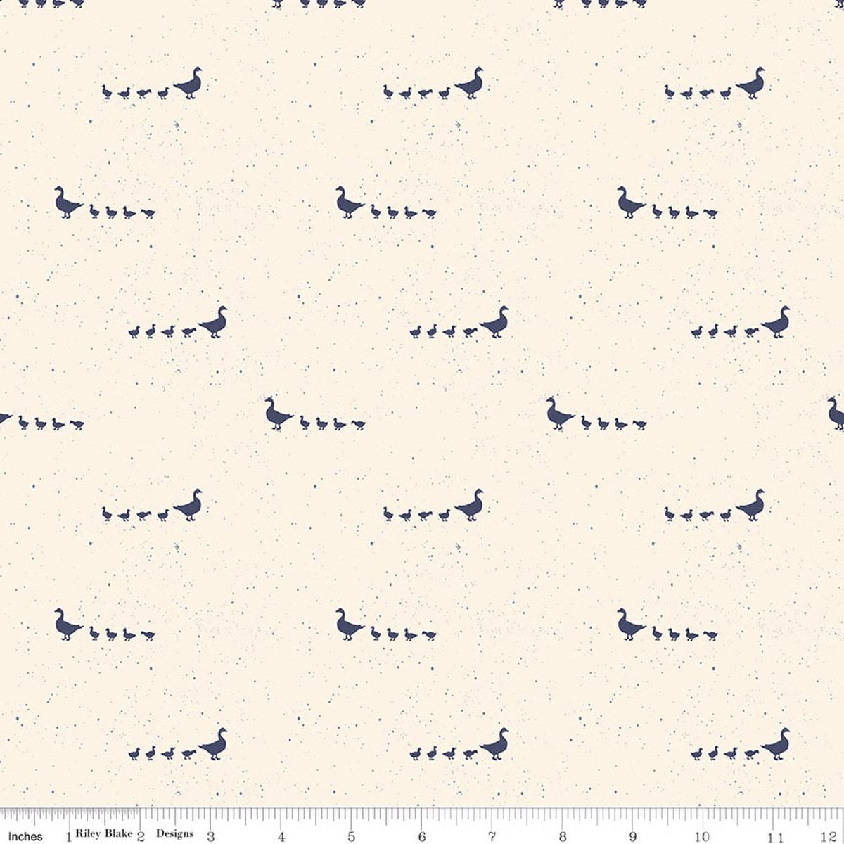 Hedgerow Haven Geese Cream Quilt Fabric by Amber Elliot