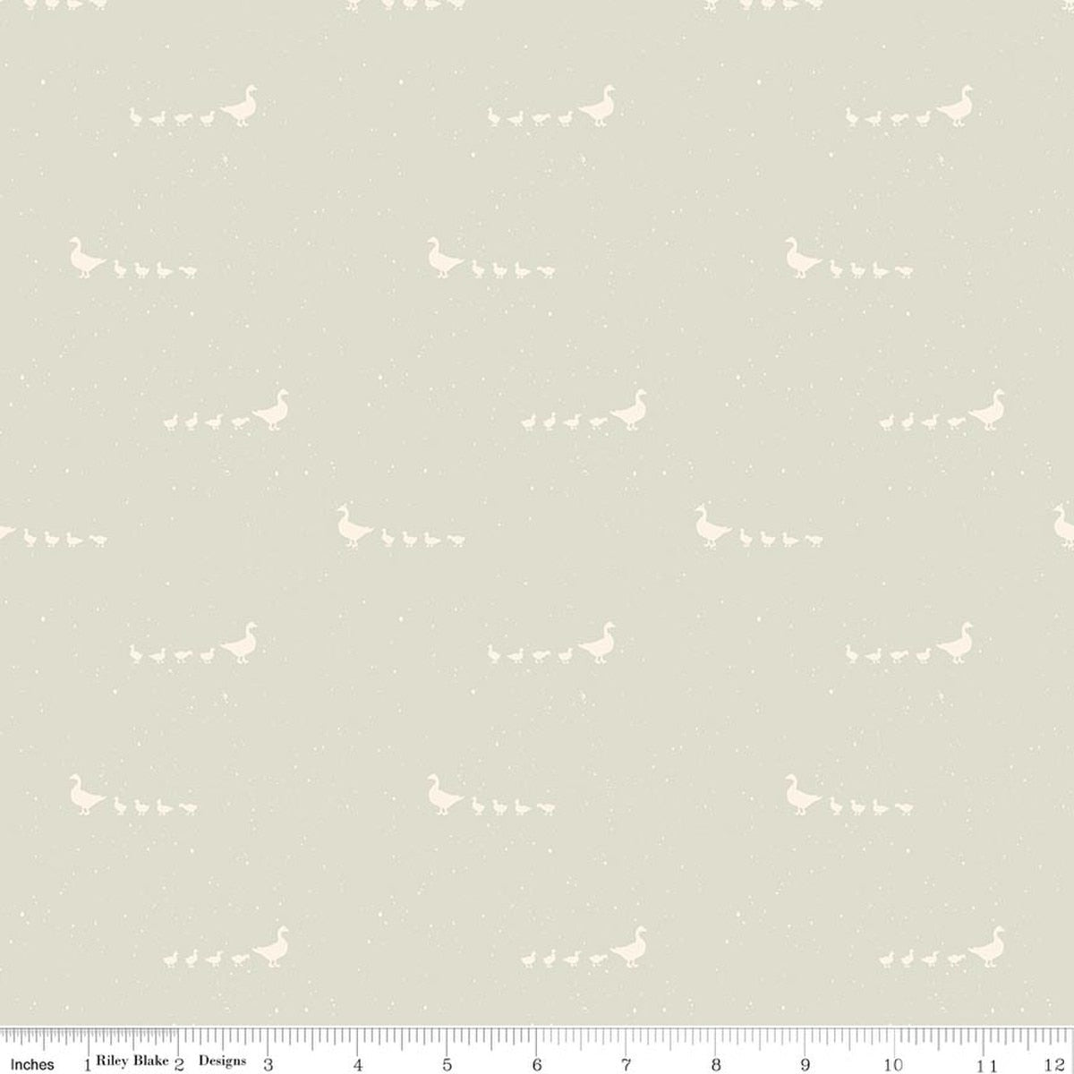 Hedgerow Haven Geese Linen Quilt Fabric by Amber Elliot