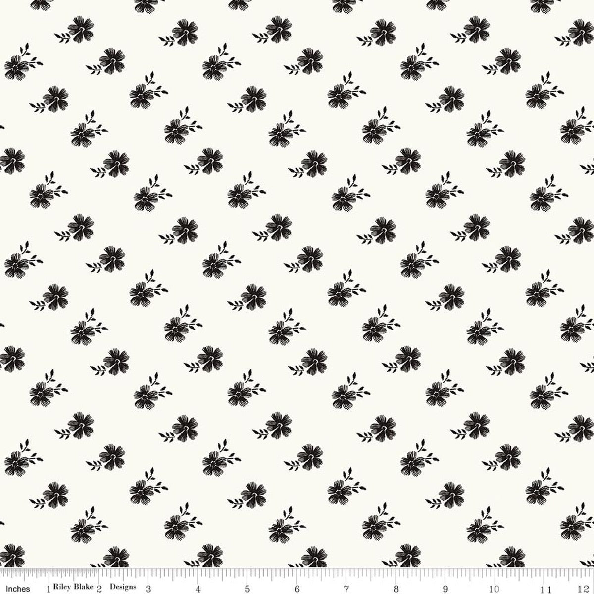 Moonlit Trellis Blossoms Cloud Quilt Fabric by My Minds Eye