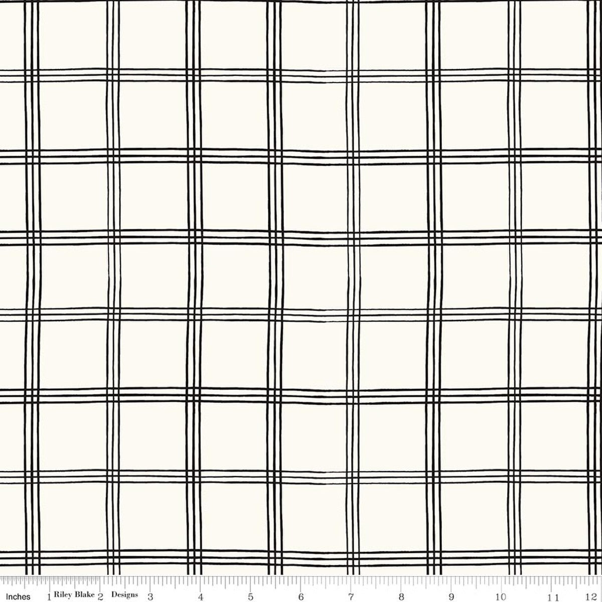 Moonlit Trellis Grid Cloud Quilt Fabric by My Minds Eye