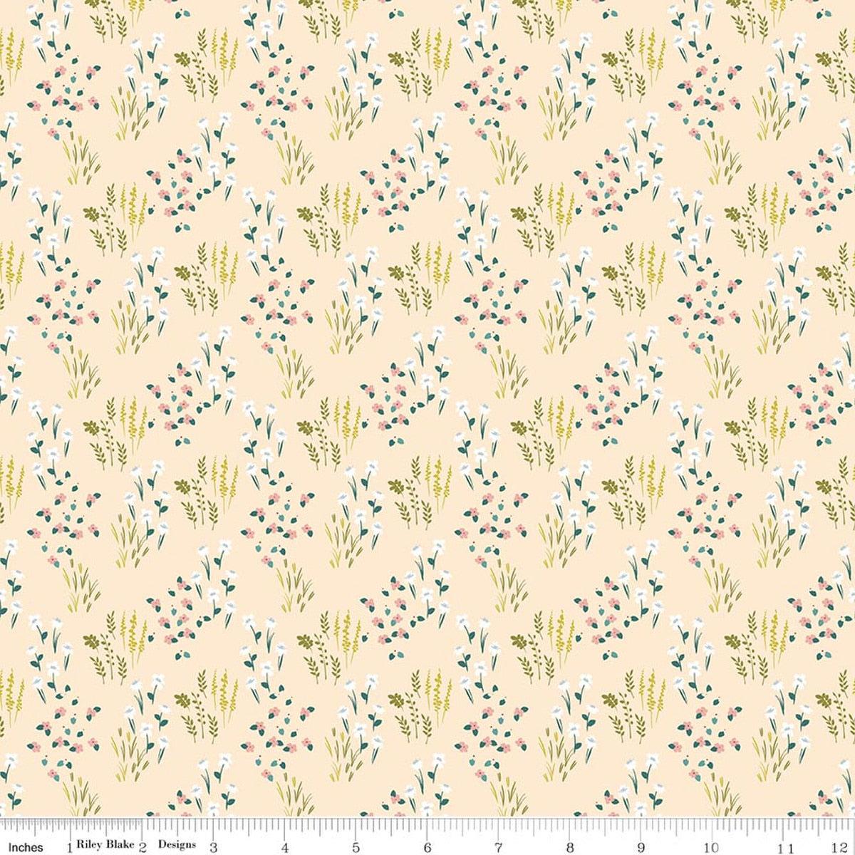 Petals & Hazel Meadow Blush Quilt Fabric by Simple Simon