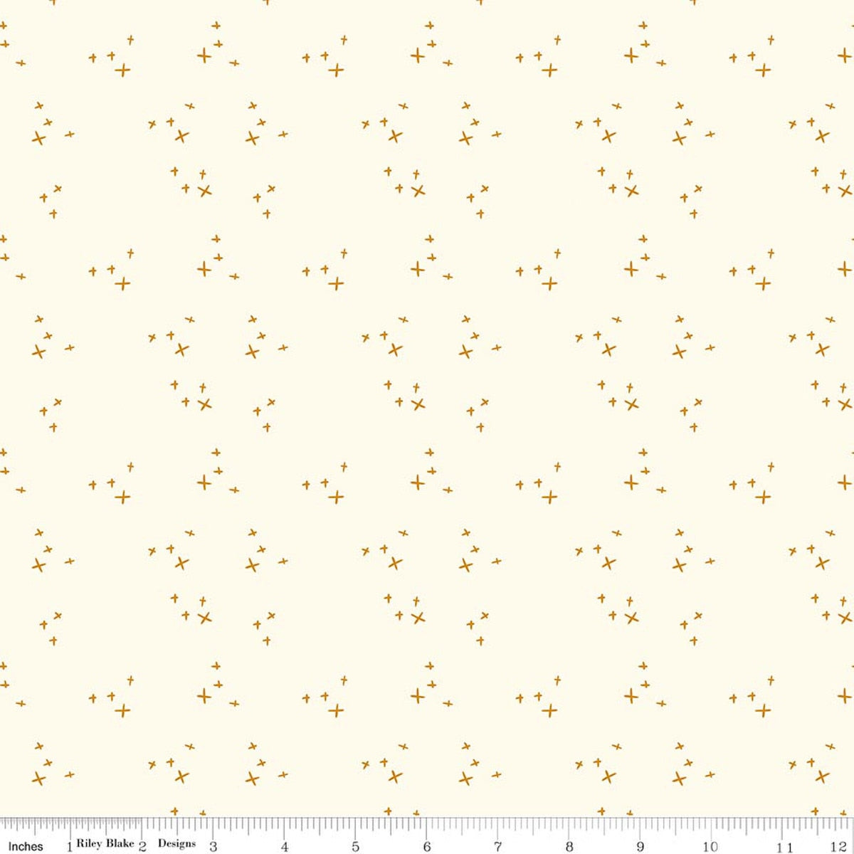 Petals & Hazel Scatter Cream Quilt Fabric by Simple Simon