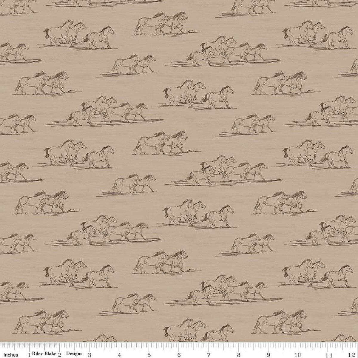 The Homestead Horse Toile Tna Quilt Fabric by The Homestead — Tara Reed