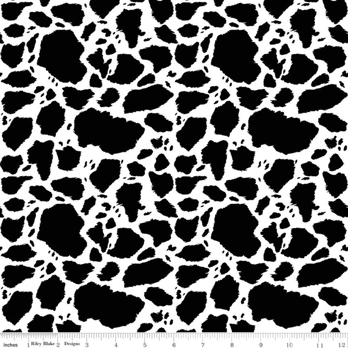 The Homestead Cow Patches Black Quilt Fabric by The Homestead — Tara Reed