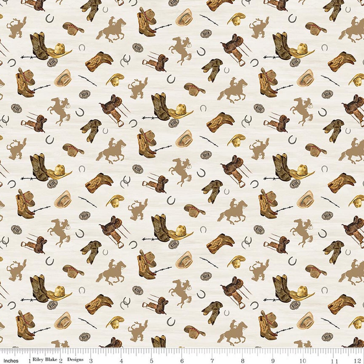 The Homestead Icon Toss Cream Quilt Fabric by The Homestead — Tara Reed