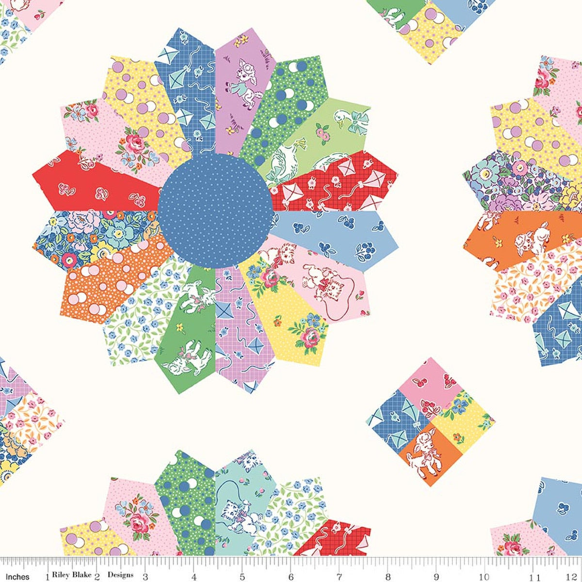 Traditional 30's Cheater Print Multi Quilt Fabric