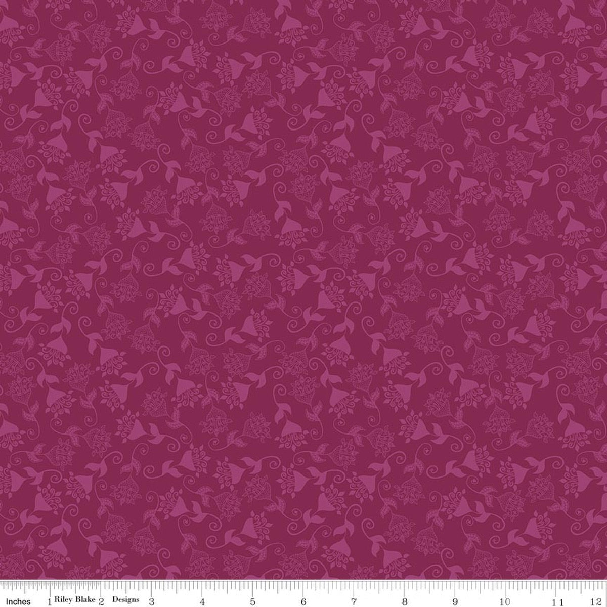 Where the Wild Flowers Are Whimsy Fuchsia Quilt Fabric by Judi Madsen