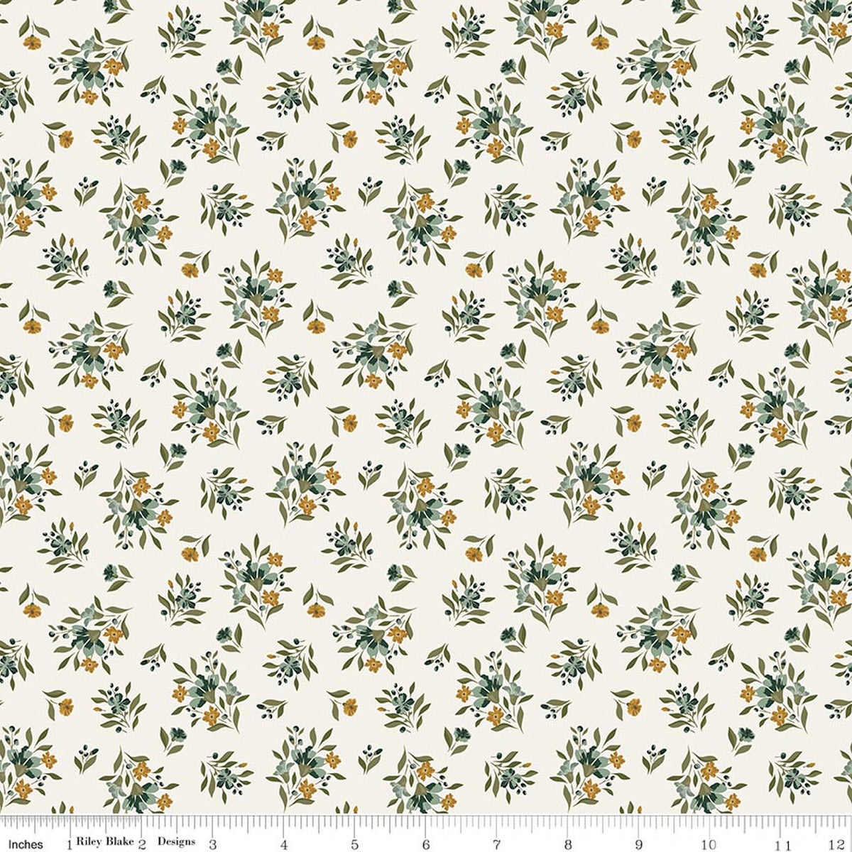 Worth Repeating Floral Cloud Quilt Fabric by Sandy Gervais by Sandy Gervais