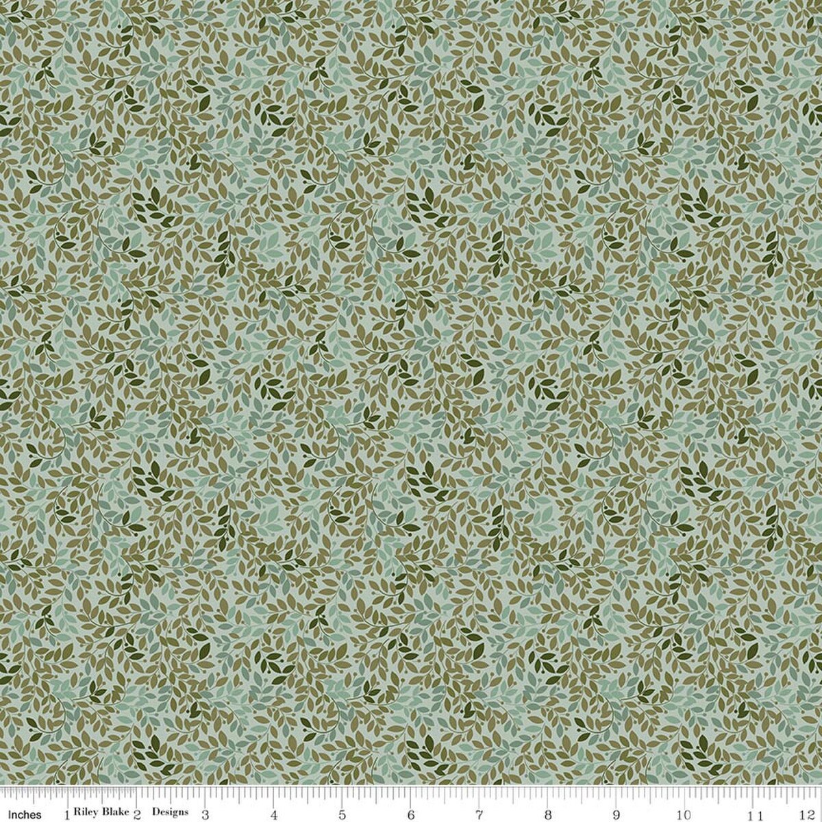 Worth Repeating Leaves Laurel Quilt Fabric by Sandy Gervais