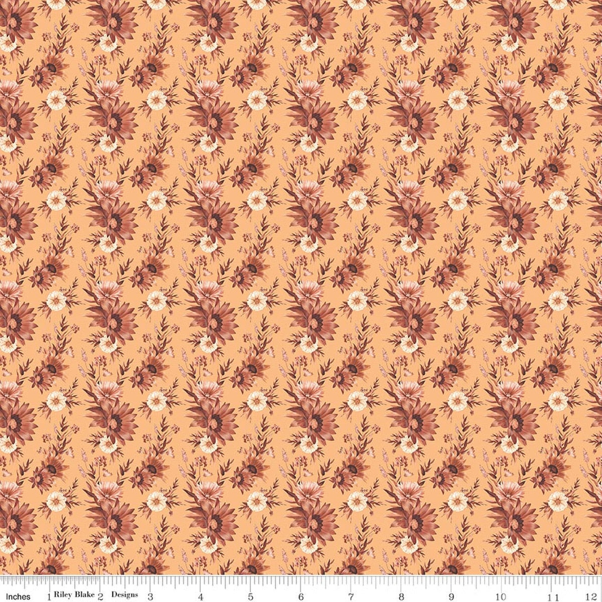 Harvest on the Prairie Floral Marmalade Quilt Fabric by Modern Prairie