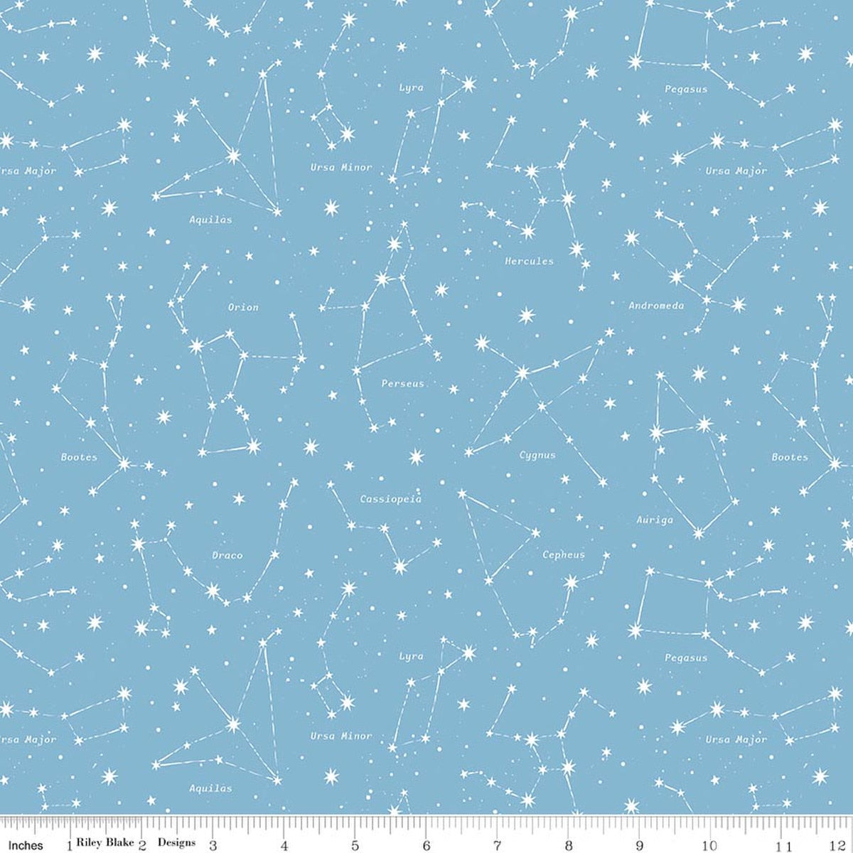 Reach for the Stars with NASA Constellations Sky Quilt Fabric by Riley Cloward