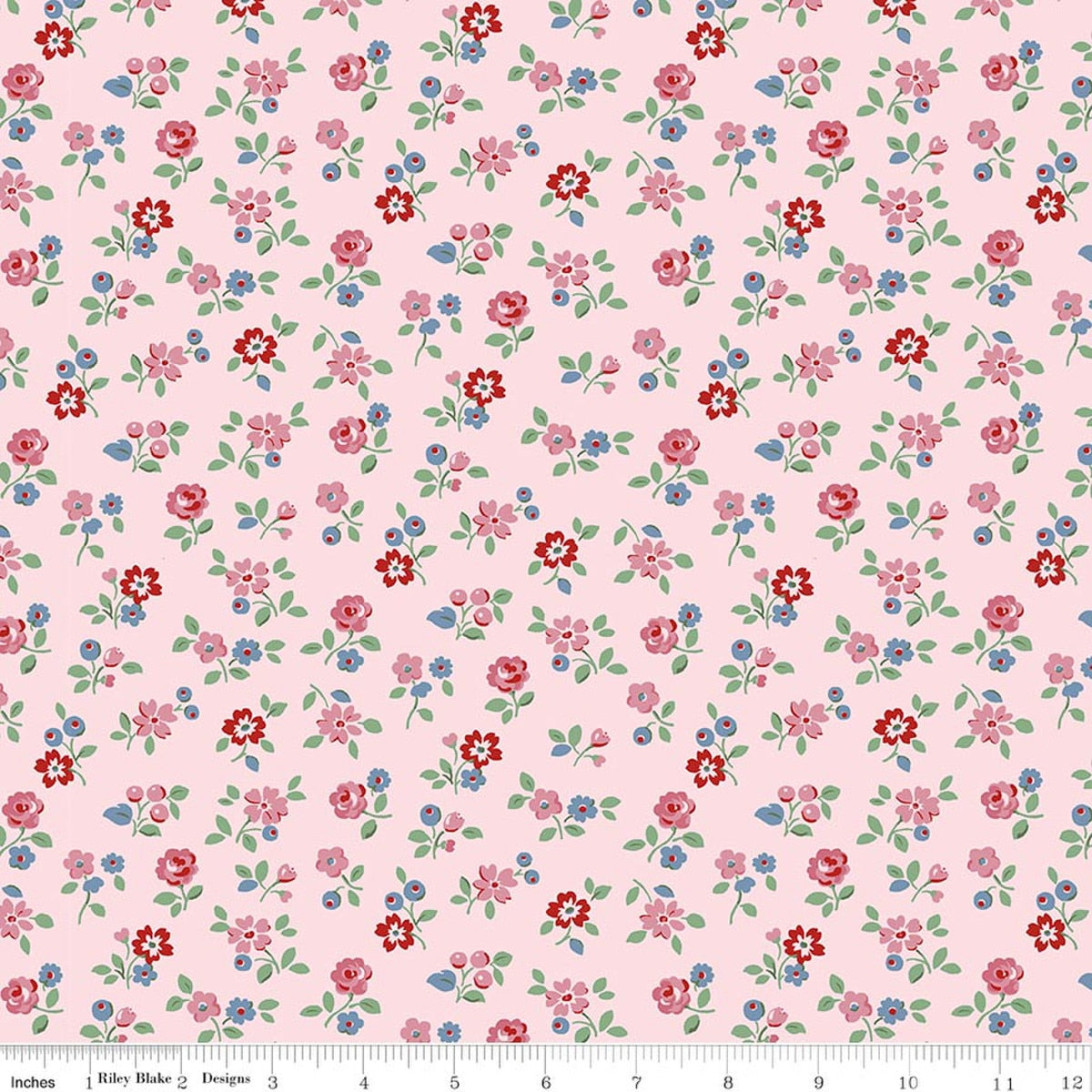 Cath Kidston® Signature Collection Arlington Ditsy Pink Quilt Fabric by Cath Kidston