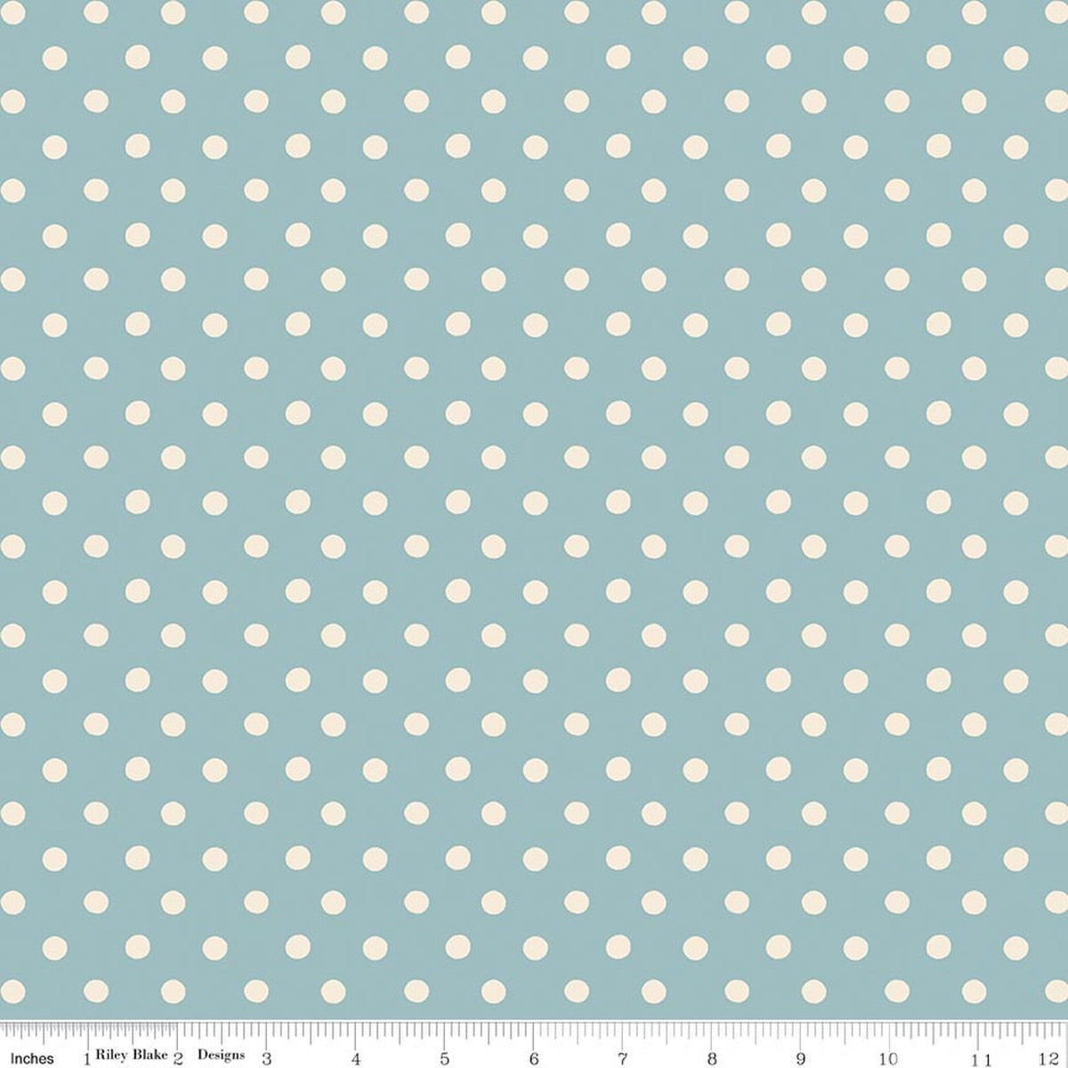 Cath Kidston® Signature Collection Button Spot Blue Quilt Fabric by Cath Kidston