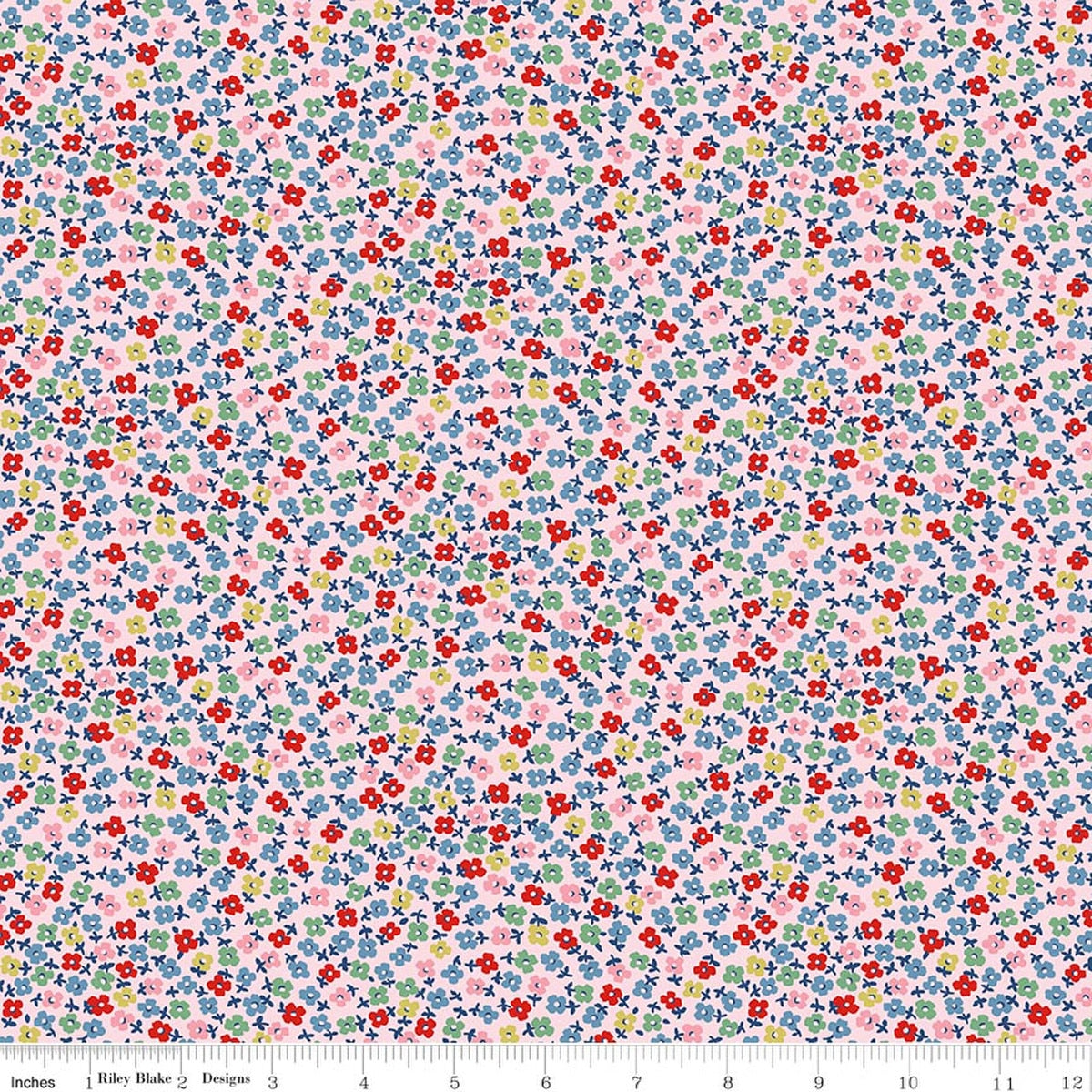 Cath Kidston® Signature Collection Teeny One Pink Quilt Fabric by Cath Kidston