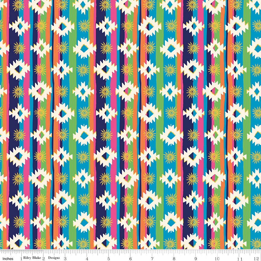 Cacti & Charm Geometric Multi Quilt Fabric by Cacti & Charm — Kathy Cano-Murillo