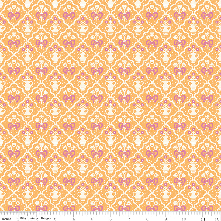 Countryside Dreams Bouquets Marigold Quilt Fabricby Countryside Dreams — Natalia Juan Abello