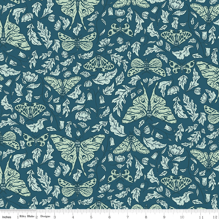 Luna Field Luna Navy Quilt Fabric by Luna Field — Katherine Lenius