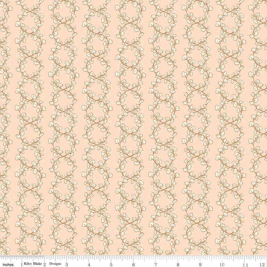 Luna Field Floral Crowns Blush Quilt Fabric by Luna Field — Katherine Lenius