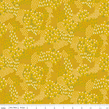 Luna Field Meadow Gold Quilt Fabric by Luna Field — Katherine Lenius