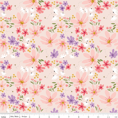 Sweet as Honey Main Blush Quilt Fabric by Sweet as Honey — Frank Gulick