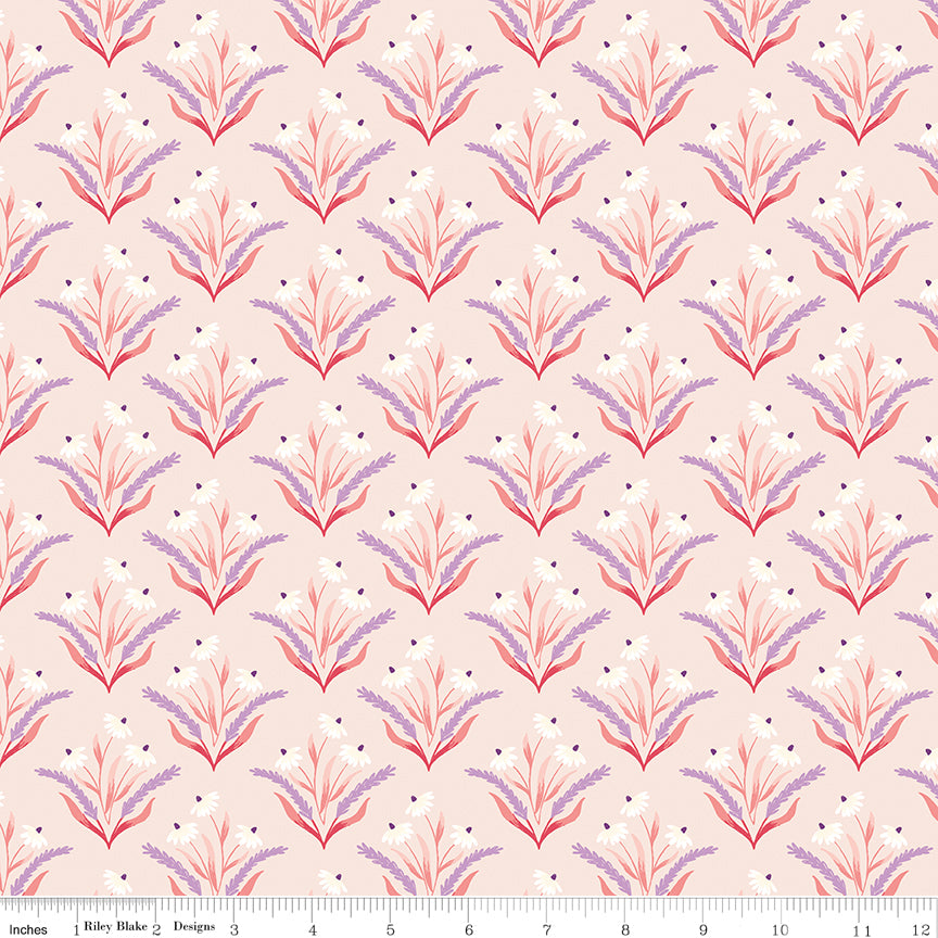 Sweet as Honey Damask Blush Quilt Fabric by Sweet as Honey — Frank Gulick