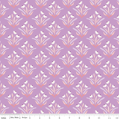 Sweet as Honey Damask Purple Quilt Fabric by Sweet as Honey — Frank Gulick