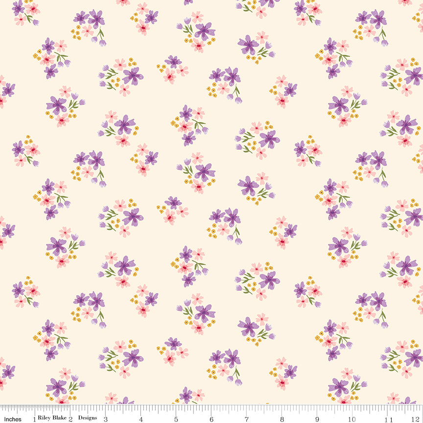 Sweet as Honey Floral Cream Quilt Fabric by Sweet as Honey — Frank Gulick