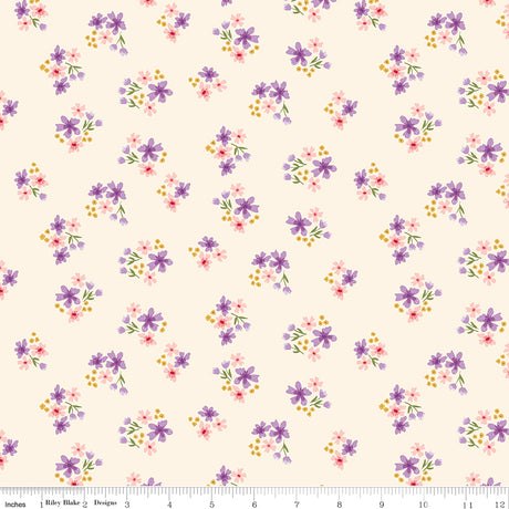 Sweet as Honey Floral Cream Quilt Fabric by Sweet as Honey — Frank Gulick