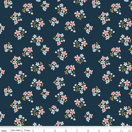Sweet as Honey Floral Midnight Quilt Fabric by Sweet as Honey — Frank Gulick