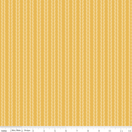 Sweet as Honey Stripes Daisy Quilt Fabric by Sweet as Honey — Frank Gulick