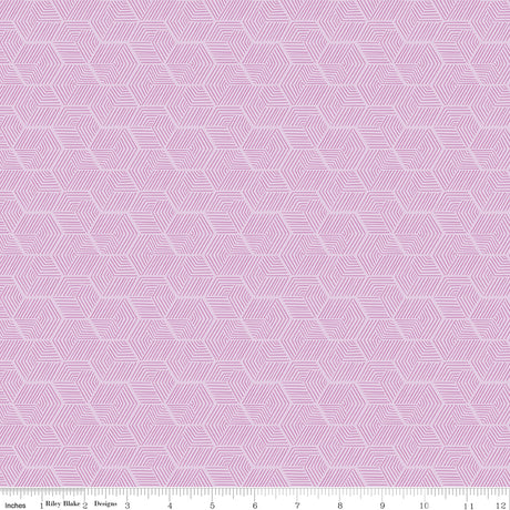 Sweet as Honey Hexagon Texture Purple Quilt Fabric by Sweet as Honey — Frank Gulick