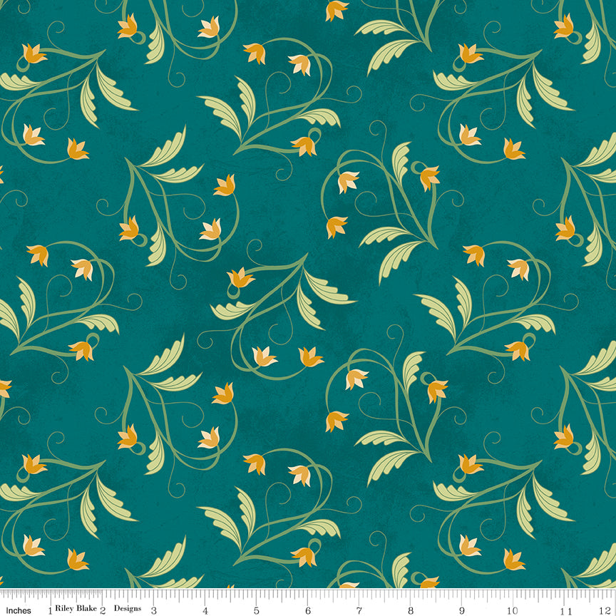 Amethyst & Ivy Medallions Teal