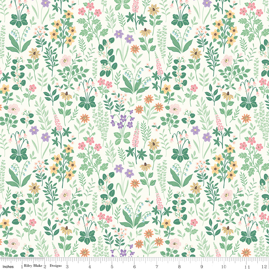 Anne with an E Meadow Cream Quilt Fabric