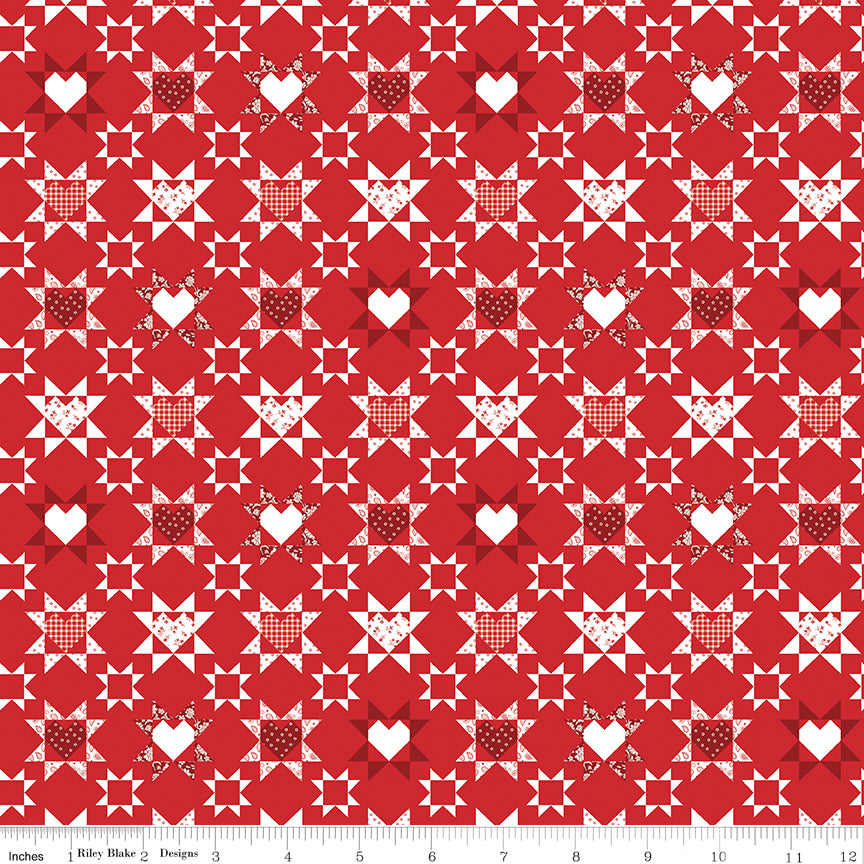 Hooray for the USA Quilt Red Quilt Fabric