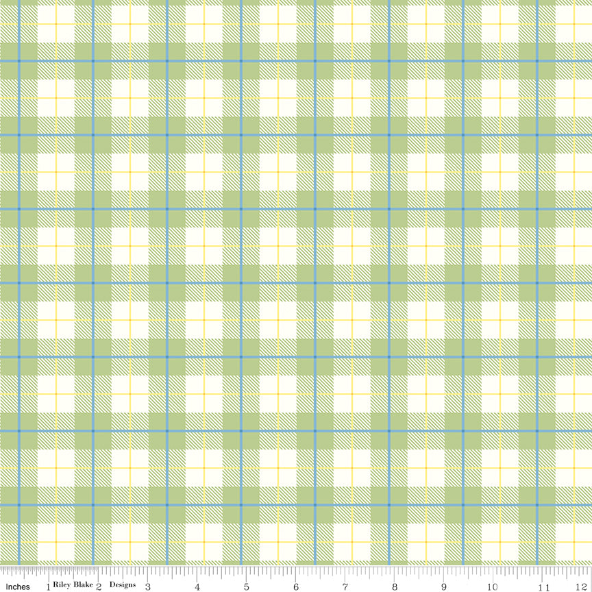 Peter Rabbit™ Spring Plaid Honeydew