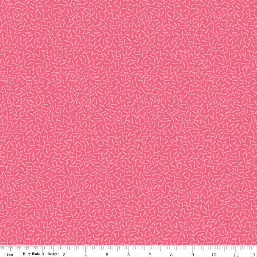 Peonies & Pears Sprinkles Pink Quilt Fabric