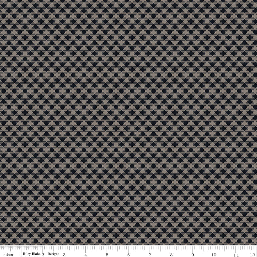 Pumpkin & Licorice Gingham Deep Rustic by Pumpkin & Licorice — Lori Holt