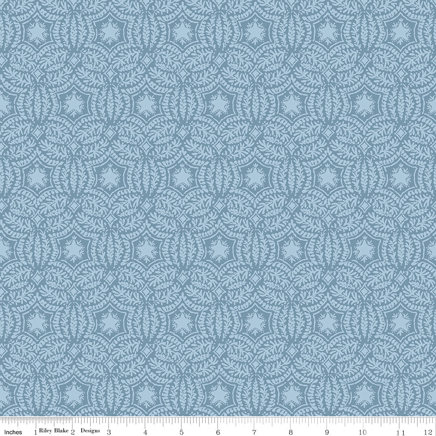 Sea Echoes Starfish Blue Quilt Fabric