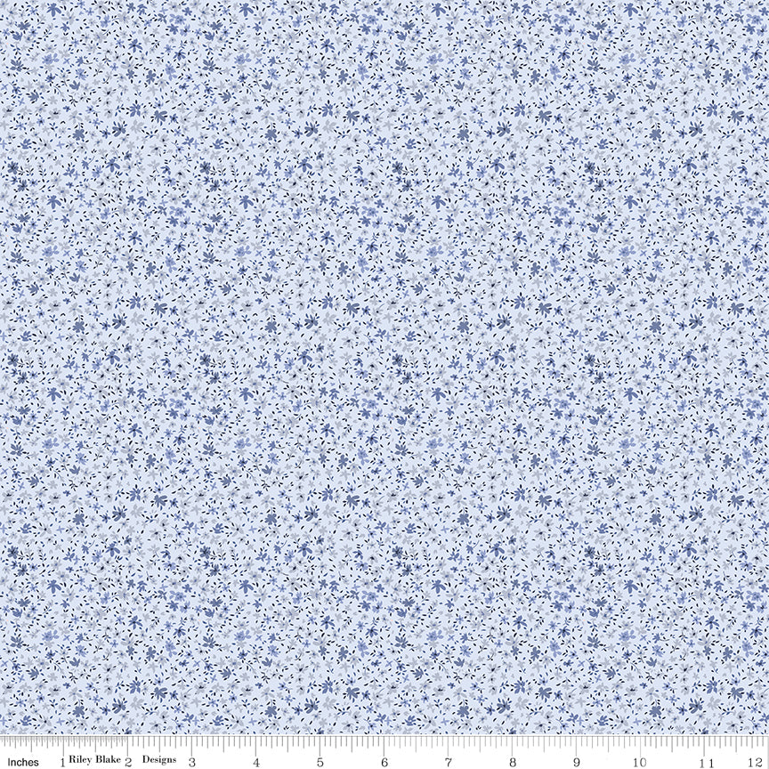 Twilight on the Prairie Ditsy Haze Quilt Fabric